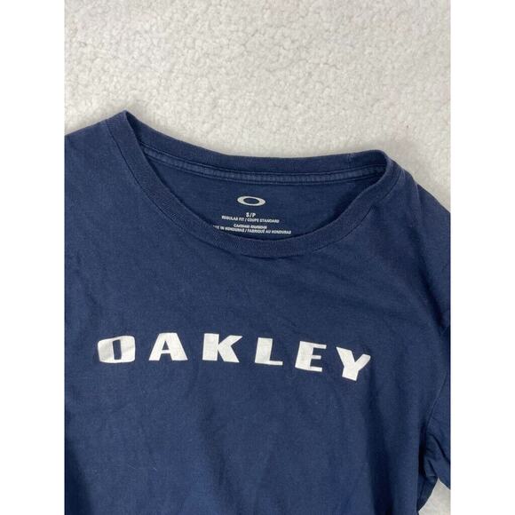 Oakley Mens Navy Blue Short Sleeve‎ Graphic T-shirt Size Small - Picture 6 of 6